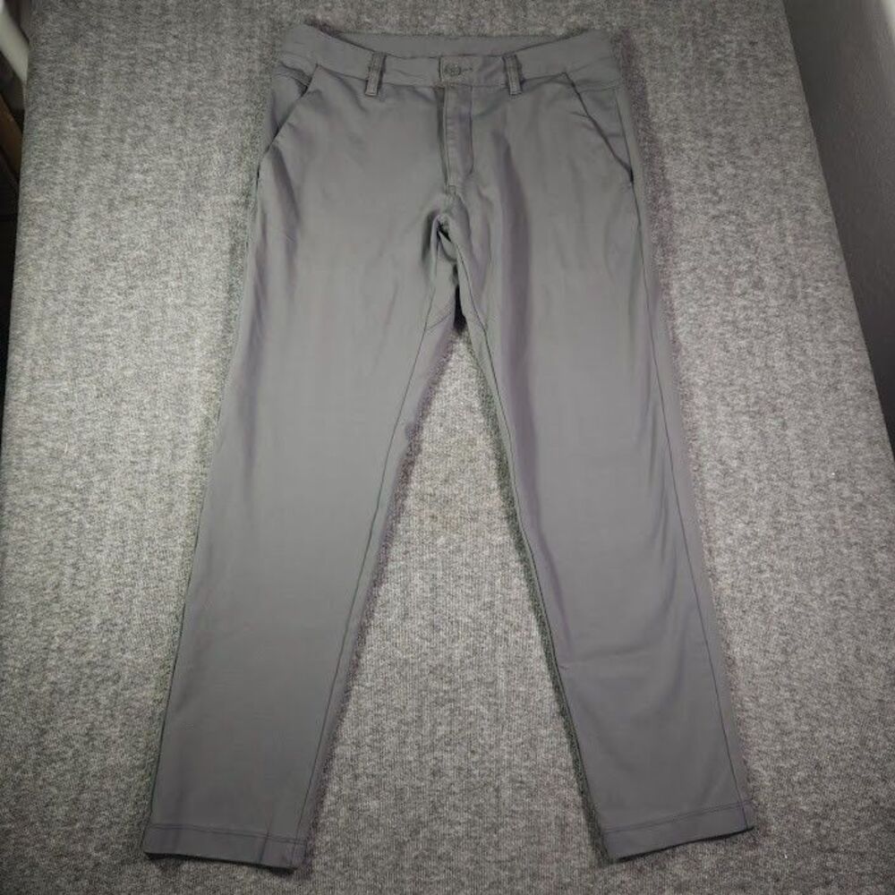BYLT Premium Basics Everyday Pant 2.0 Mens Medium (34x30) Gray Performance Chino